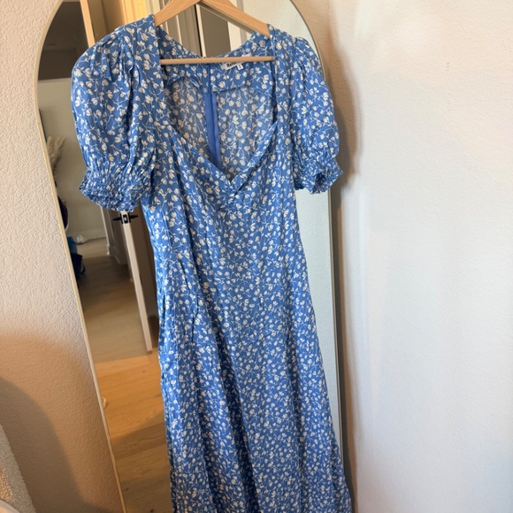 Reformation Blue Floral Midi Dress - Picture 2 of 3
